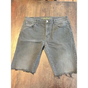 Abercrombie And Fitch Men's Extreme Flex Slim Crop Black Cut Off Shorts Size 36